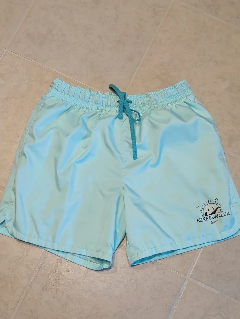 Nike Light Aqua Sun Club Swim Shorts